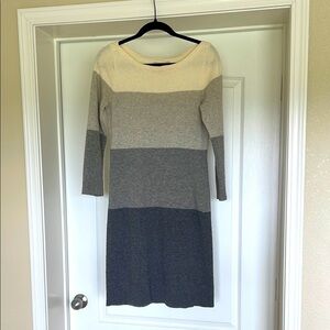 Banana Republic Italian Merino Wool Cashmere Blend Sweater Dress Women’s S Grey